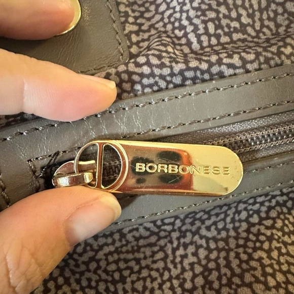 Bourbonese Pebble Nylon Top Handle Tote - Picture 5 of 7